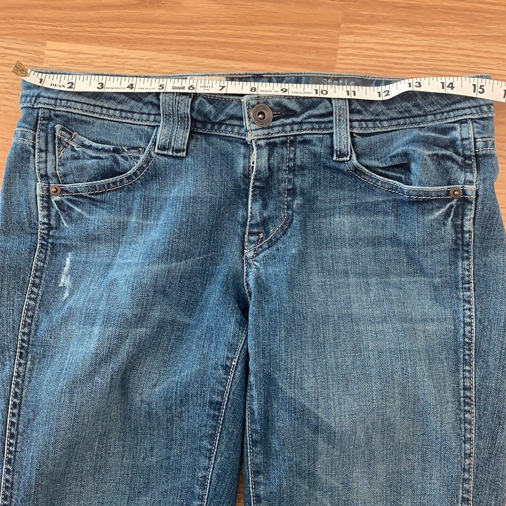 Volcom Static Straight Distressed Blue Denim Jean… - image 6